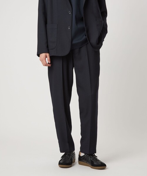 セール】ウォッシャブル フラノ ツイル ワイド ユーティリティパンツ