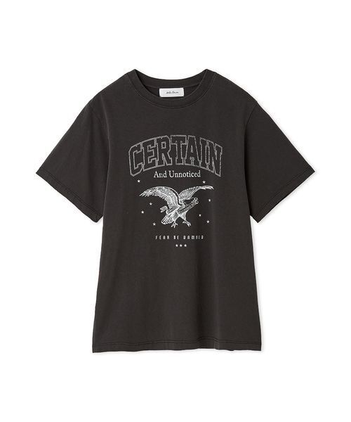 Mila Owen（ミラオーウェン）の「EAGLETシャツ（Tシャツ/カットソー・レディース・チャコールグレー/ライトブルー/ホワイト/ボルドー・0/1）」の2枚目の写真