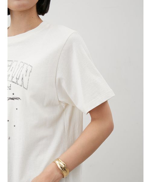 Mila Owen（ミラオーウェン）の「EAGLETシャツ（Tシャツ/カットソー・レディース・チャコールグレー/ライトブルー/ホワイト/ボルドー・0/1）」の7枚目の写真