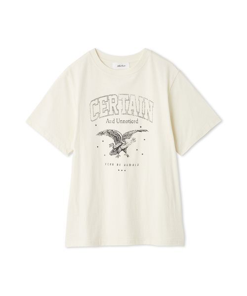 Mila Owen（ミラオーウェン）の「EAGLETシャツ（Tシャツ/カットソー・レディース・チャコールグレー/ライトブルー/ホワイト/ボルドー・0/1）」の12枚目の写真