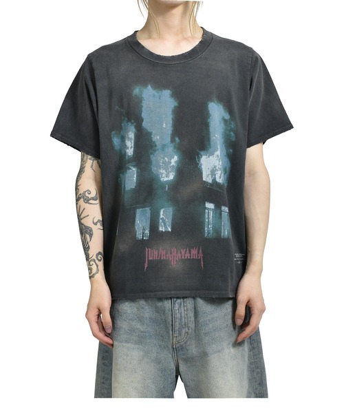 JUN/NAKAYAMA(ジュンナカヤマ)の「ARSON T-SHIRTS(Tシャツ/カットソー・メンズ・ブラック・SMALL/X-LARGE)」の1枚目の写真