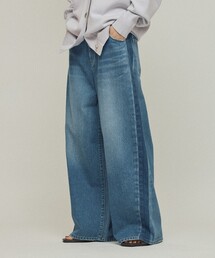 Johnbull | JOHNBULL/ジョンブル サイドラインデニムパンツ / ワイドシルエット カーブデニム / JL253P10(デニムパンツ)