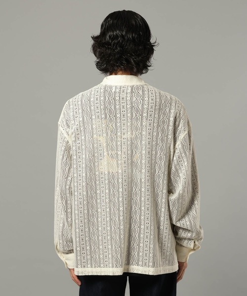 RAGEBLUE（レイジブルー）の「レースシアールーズシャツ（シャツ/ブラウス・メンズ・ブラック/ホワイト/ブラウン・MEDIUM/LARGE）」の18枚目の写真