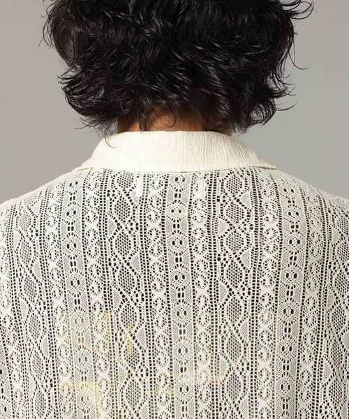 RAGEBLUE（レイジブルー）の「レースシアールーズシャツ（シャツ/ブラウス・メンズ・ブラック/ホワイト/ブラウン・MEDIUM/LARGE）」の19枚目の写真