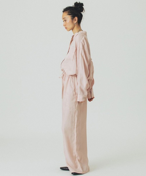 ROSE BUD(ローズバッド)の「FIBRIL SHIRT(シャツ/ブラウス・レディース・ブラック/ピンク/ベージュ・ONE SIZE)」の9枚目の写真