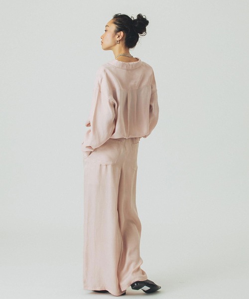 ROSE BUD(ローズバッド)の「FIBRIL SHIRT(シャツ/ブラウス・レディース・ブラック/ピンク/ベージュ・ONE SIZE)」の11枚目の写真