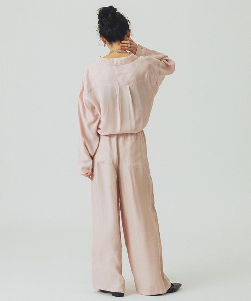 ROSE BUD(ローズバッド)の「FIBRIL SHIRT(シャツ/ブラウス・レディース・ブラック/ピンク/ベージュ・ONE SIZE)」の12枚目の写真