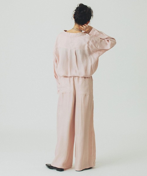 ROSE BUD(ローズバッド)の「FIBRIL SHIRT(シャツ/ブラウス・レディース・ブラック/ピンク/ベージュ・ONE SIZE)」の13枚目の写真