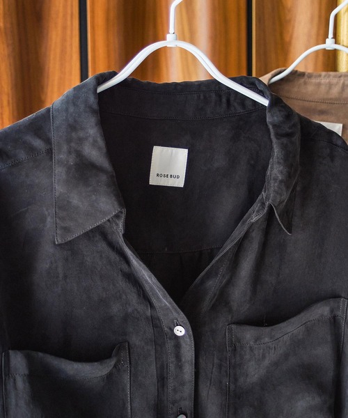 ROSE BUD(ローズバッド)の「FIBRIL SHIRT(シャツ/ブラウス・レディース・ブラック/ピンク/ベージュ・ONE SIZE)」の16枚目の写真