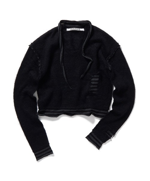 トップス PERVERZE Crash Turtle Short Knit PERVERZE（パーバーズ）の「Crash Turtle Short Knit（ニット