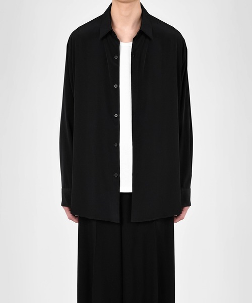 LAD MUSICIAN（ラッドミュージシャン）の「DECHINE BIG SHIRT（シャツ/ブラウス・メンズ・ブラック/ワイン/ホワイト・46/44/42）」の4枚目の写真