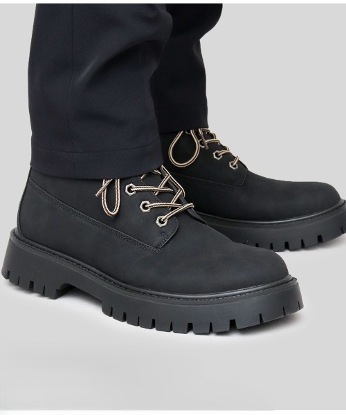 BACKYARD FAMILY(バックヤードファミリー)の「glabella LACE UP WORK BOOTS(ブーツ・メンズ・ブラック/キャメル・27cm/26cm/25cm)」の18枚目の写真