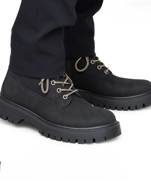BACKYARD FAMILY(バックヤードファミリー)の「glabella LACE UP WORK BOOTS(ブーツ・メンズ・ブラック/キャメル・27cm/26cm/25cm)」の16枚目の写真