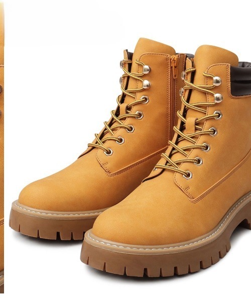 BACKYARD FAMILY(バックヤードファミリー)の「glabella LACE UP WORK BOOTS(ブーツ・メンズ・ブラック/キャメル・27cm/26cm/25cm)」の6枚目の写真