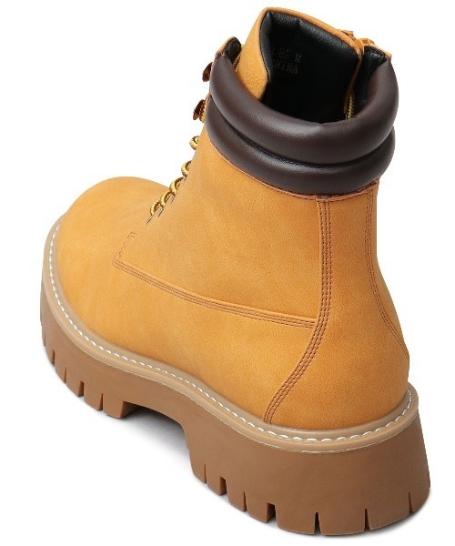 BACKYARD FAMILY(バックヤードファミリー)の「glabella LACE UP WORK BOOTS(ブーツ・メンズ・ブラック/キャメル・27cm/26cm/25cm)」の4枚目の写真