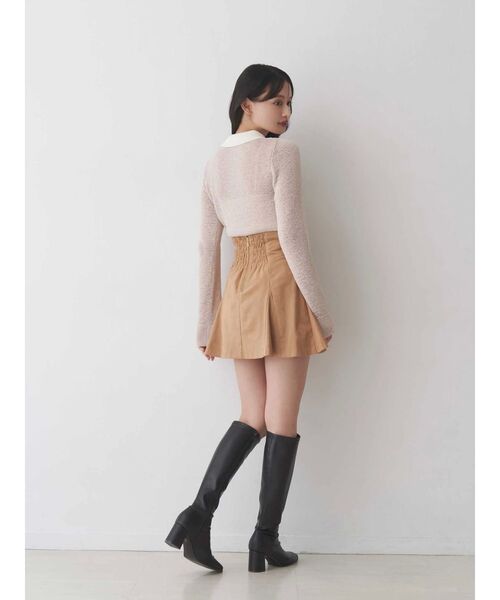 MERCURYDUO（マーキュリーデュオ）の「クリアボタンポロニット（ニット/セーター・レディース・ベビーピンク/ブルー/イエロー・FREE）」の8枚目の写真