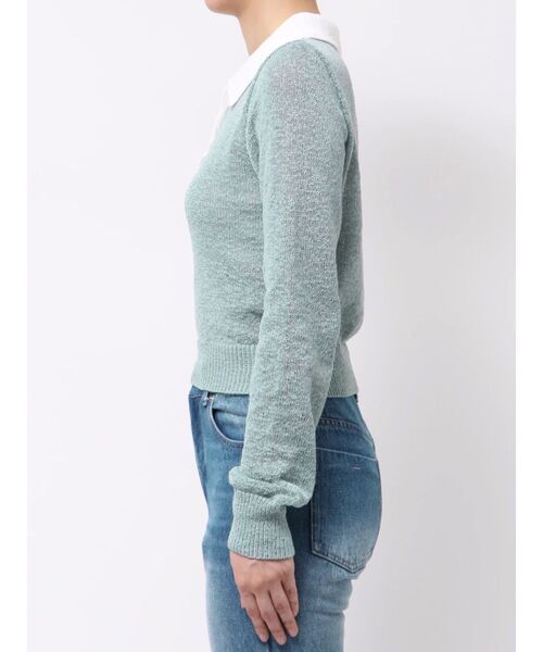 MERCURYDUO（マーキュリーデュオ）の「クリアボタンポロニット（ニット/セーター・レディース・ベビーピンク/ブルー/イエロー・FREE）」の19枚目の写真