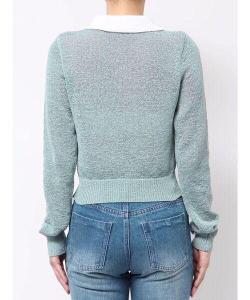 MERCURYDUO（マーキュリーデュオ）の「クリアボタンポロニット（ニット/セーター・レディース・ベビーピンク/ブルー/イエロー・FREE）」の20枚目の写真