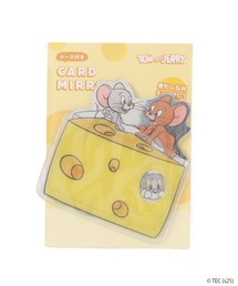 TOM&JERRY（トムアンドジェリー）の「【公式】トムとジェリー　ケース付きカードミラー（手鏡/メイクミラー）」