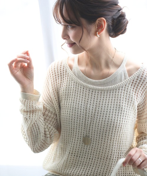 Ehre style(エーレスタイル)の「リネン混 夏→秋 頼れるレイヤーセット(その他トップス・レディース・ベージュ/ブラック・FREE)」の22枚目の写真