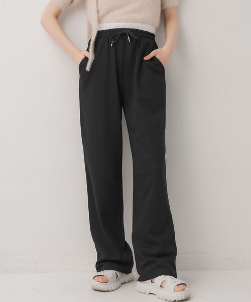 ems excite（エムズエキサイト）の「ダブルインベルスウェット（その他パンツ・レディース・ライトグレー/ナチュラル/ブラック・FREE）」の2枚目の写真