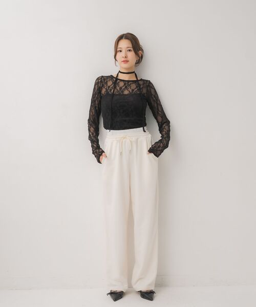 ems excite（エムズエキサイト）の「ダブルインベルスウェット（その他パンツ・レディース・ライトグレー/ナチュラル/ブラック・FREE）」の17枚目の写真