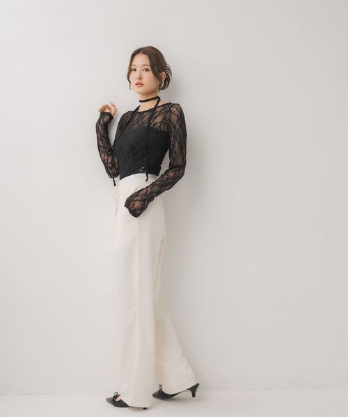 ems excite（エムズエキサイト）の「ダブルインベルスウェット（その他パンツ・レディース・ライトグレー/ナチュラル/ブラック・FREE）」の20枚目の写真