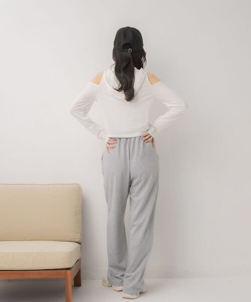 ems excite（エムズエキサイト）の「ダブルインベルスウェット（その他パンツ・レディース・ライトグレー/ナチュラル/ブラック・FREE）」の5枚目の写真