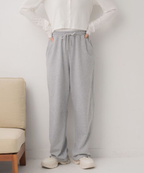 ems excite（エムズエキサイト）の「ダブルインベルスウェット（その他パンツ・レディース・ライトグレー/ナチュラル/ブラック・FREE）」の7枚目の写真