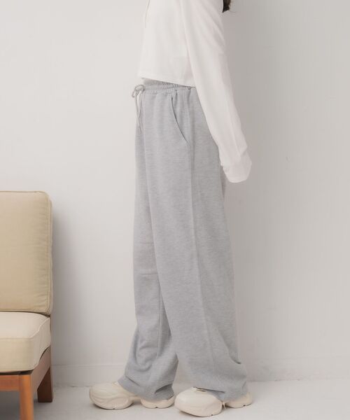 ems excite（エムズエキサイト）の「ダブルインベルスウェット（その他パンツ・レディース・ライトグレー/ナチュラル/ブラック・FREE）」の10枚目の写真