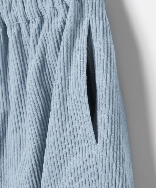 BAYFLOW（ベイフロー）の「[ウエストオールゴム仕様で着脱簡単♪]コーデュロイカーゴパンツ(KIDS)（カーゴパンツ・キッズ・グリーン/ピンク/ブルー・110cm/120cm/130cm/140cm/150cm）」の4枚目の写真