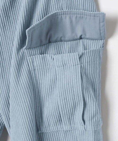 BAYFLOW（ベイフロー）の「[ウエストオールゴム仕様で着脱簡単♪]コーデュロイカーゴパンツ(KIDS)（カーゴパンツ・キッズ・グリーン/ピンク/ブルー・110cm/120cm/130cm/140cm/150cm）」の13枚目の写真