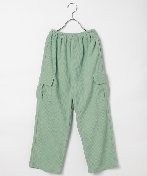 BAYFLOW（ベイフロー）の「[ウエストオールゴム仕様で着脱簡単♪]コーデュロイカーゴパンツ(KIDS)（カーゴパンツ・キッズ・グリーン/ピンク/ブルー・110cm/120cm/130cm/140cm/150cm）」の22枚目の写真