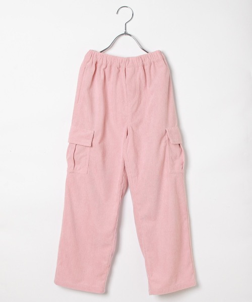 BAYFLOW（ベイフロー）の「[ウエストオールゴム仕様で着脱簡単♪]コーデュロイカーゴパンツ(KIDS)（カーゴパンツ・キッズ・グリーン/ピンク/ブルー・110cm/120cm/130cm/140cm/150cm）」の16枚目の写真