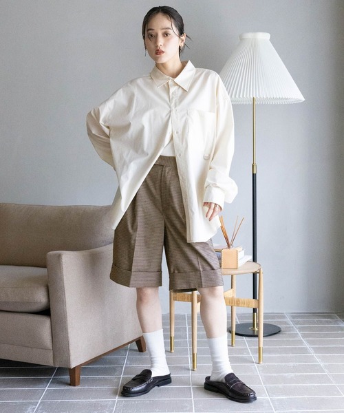 RAGEBLUE（レイジブルー）の「サイドリボン/デザインルーズシャツ（シャツ/ブラウス・レディース・オフホワイト/ワインレッド/ブラック/ブルー・FREE）」の22枚目の写真