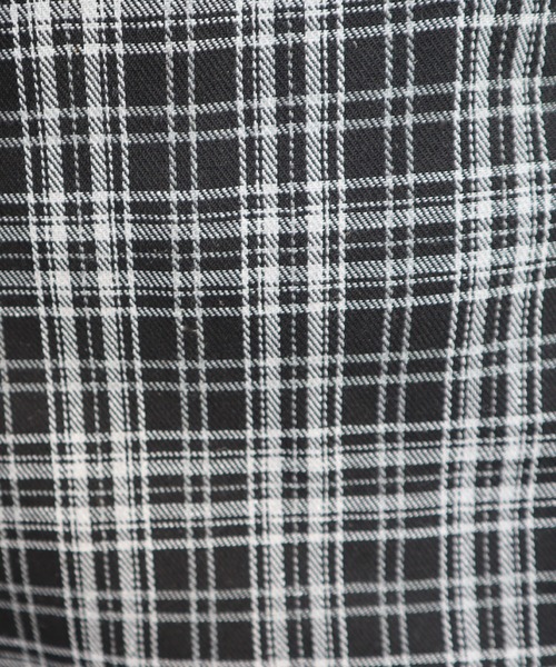 CECIL McBEE（セシルマクビー）の「チェック柄ビスチェセットアップ（ワンピース・レディース・ベージュ/ブラック/ブラウン・LARGE/MEDIUM）」の8枚目の写真