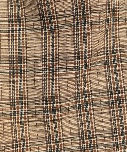 CECIL McBEE（セシルマクビー）の「チェック柄ビスチェセットアップ（ワンピース・レディース・ベージュ/ブラック/ブラウン・LARGE/MEDIUM）」の12枚目の写真