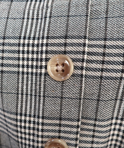 CECIL McBEE（セシルマクビー）の「チェック柄ビスチェセットアップ（ワンピース・レディース・ベージュ/ブラック/ブラウン・LARGE/MEDIUM）」の20枚目の写真