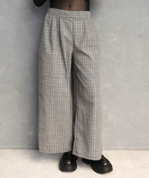 CECIL McBEE（セシルマクビー）の「チェック柄ビスチェセットアップ（ワンピース・レディース・ベージュ/ブラック/ブラウン・LARGE/MEDIUM）」の21枚目の写真