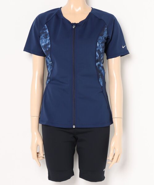 セール】ナイキ FA25ジップ付き半袖セパレーツ（水着）｜NIKE（ナイキ