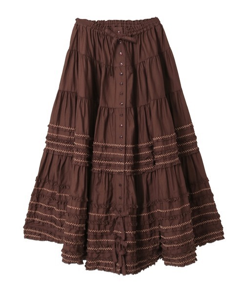 セール】フローラルテープ使いスカート（スカート）｜PINK HOUSE