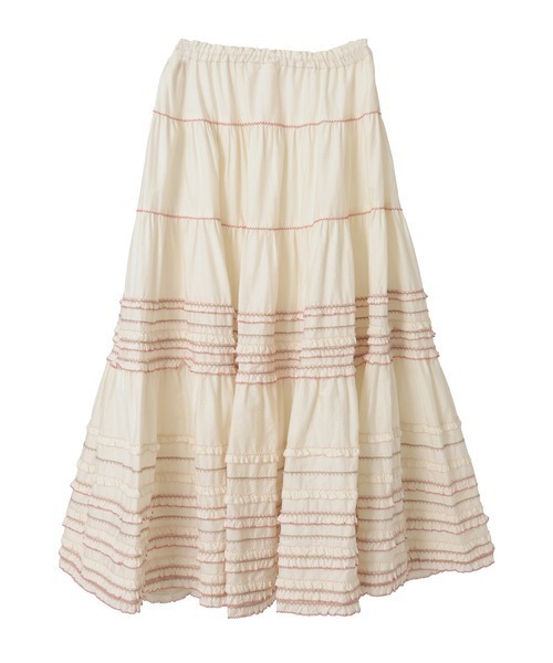 PINK HOUSE フローラルテープ使いスカート フローラルテープ使いスカート（スカート）｜PINK HOUSE（ピンクハウス