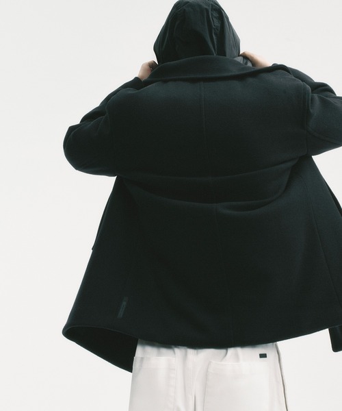 A|X アルマーニ エクスチェンジ】デタッチャブルフード ハーフコート