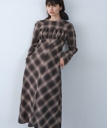 CODE A（コードエー）の「shadow check femi dress（ワンピース）」