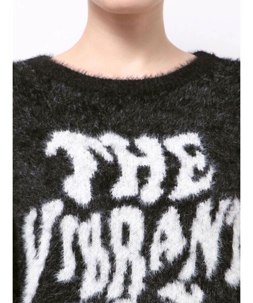 MURUA(ムルーア)の「【WEB限定】ロゴジャガードニット(ニット/セーター・レディース・ブラック/グレー/グリーン・FREE)」の13枚目の写真