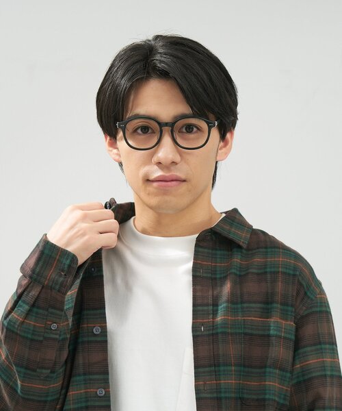 ゾフ　レトロ系　メガネ　黒　度入り ゾフ レトロ系 メガネ 黒 度入り - メルカリ