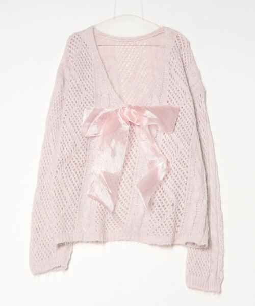 ご確定♡二点 ガーデピンクとホワイトニットセーター セーター ニット ハート柄 可愛いデザイン カジュアル 2色 S~4XL