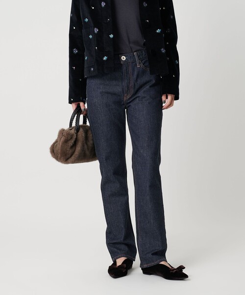 upperhights(アッパーハイツ)の「<upper hights>THE AMALIE ストレートデニムパンツ(デニムパンツ・レディース・ネイビー・25/24/23)」の1枚目の写真