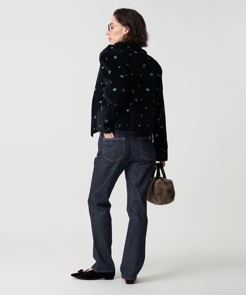 upperhights(アッパーハイツ)の「<upper hights>THE AMALIE ストレートデニムパンツ(デニムパンツ・レディース・ネイビー・25/24/23)」の2枚目の写真