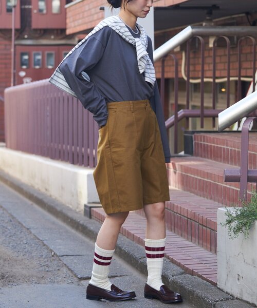 GEVACO(ゲバコ)の「【GEVACO】ウエストタブハーフパンツ(その他パンツ・レディース・ブラック/キャメル・ONE SIZE)」の16枚目の写真